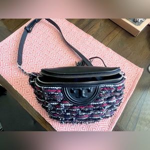 Tory Burch tweed belt bag